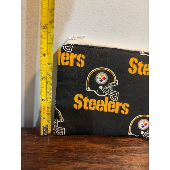 Pittsburgh Steelers Black & Yellow Tote Bag w/ Wristlet by Belka Industries - Picture 13 of 16